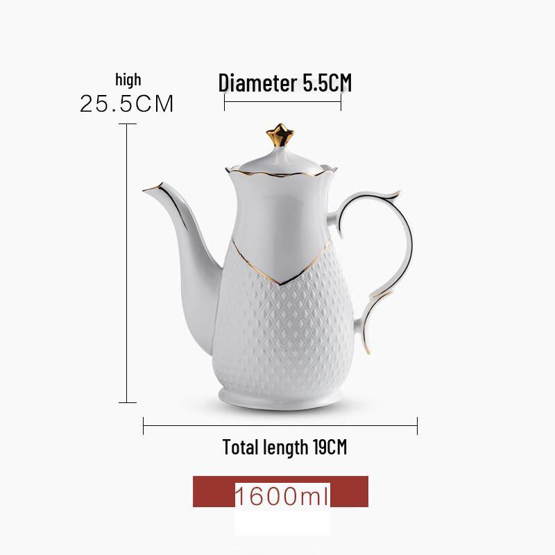 Ханью Европейский Стиль Золотой Керамический Чайник для Воды
