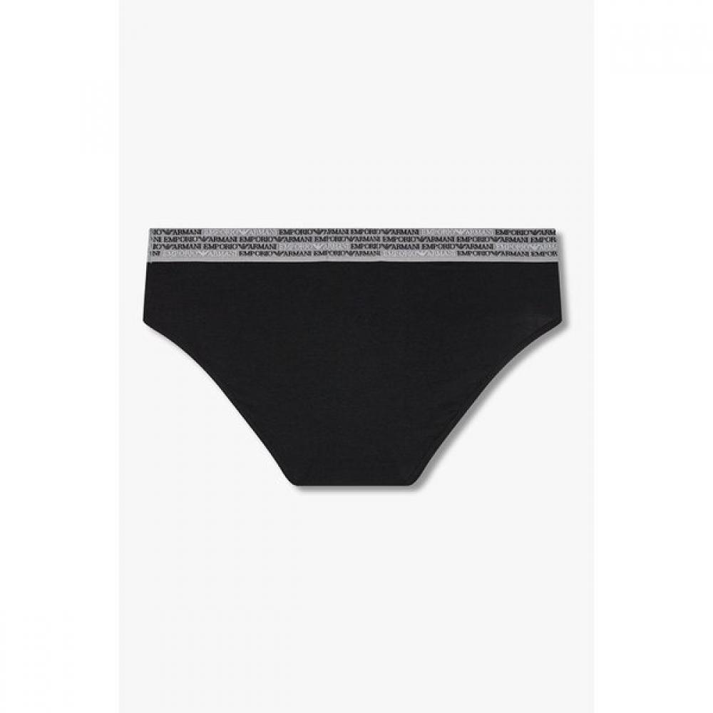 Emporio Armani Мужской набор из 2 трусов   Повторяющийся логотип Сияющий  0815311059  0815311061