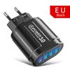 Зарядное устройство USB с 4 портами Quick Charge 3.0 48 Вт Адаптер для телефона для iPhone Xiaomi Вилка EU/KR/AU Портативное настенное мобильное быстрое зарядное устройство