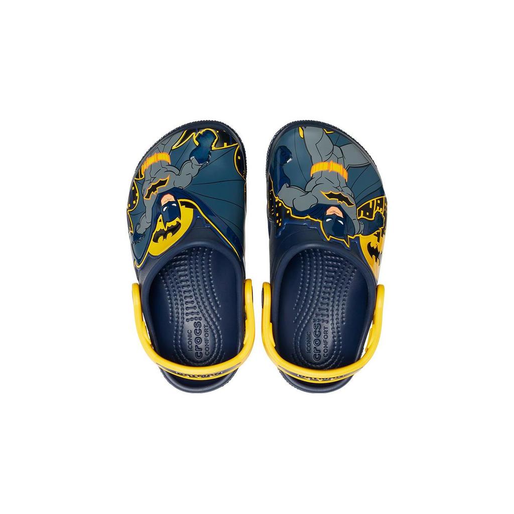 Crocs Детские кроссовки DC Comics x Classic Clog Kids Fun Lab — Детские кроссовки Batman Patch Blue Navy 207470-410