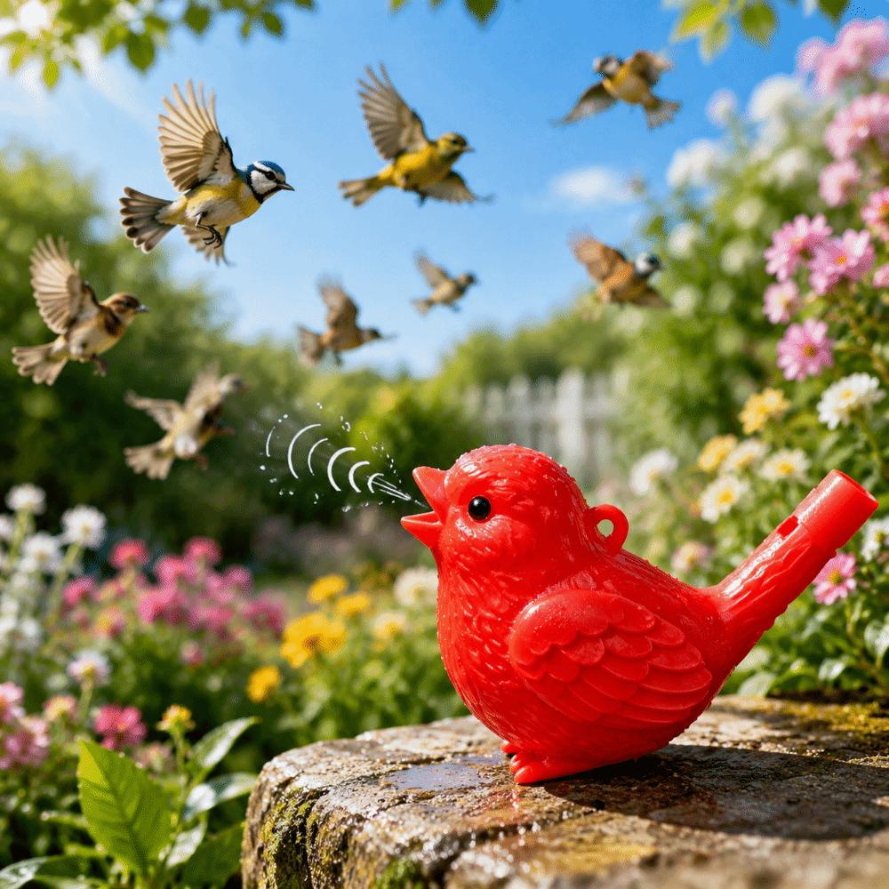 Colorful Water Bird Whistle 3D Printed Desktop Ornaments Creative Bird Statue  Home Decor