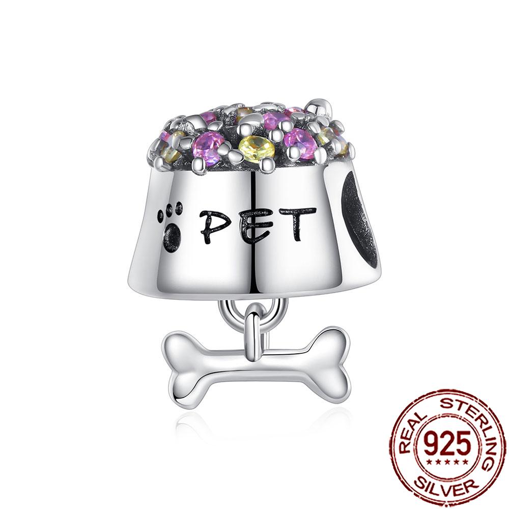 New Charms 925 Silver Fruit Food Goblet Hamburger Coffee Cup Beads Fit Bracelet Necklace DIY Jewelry