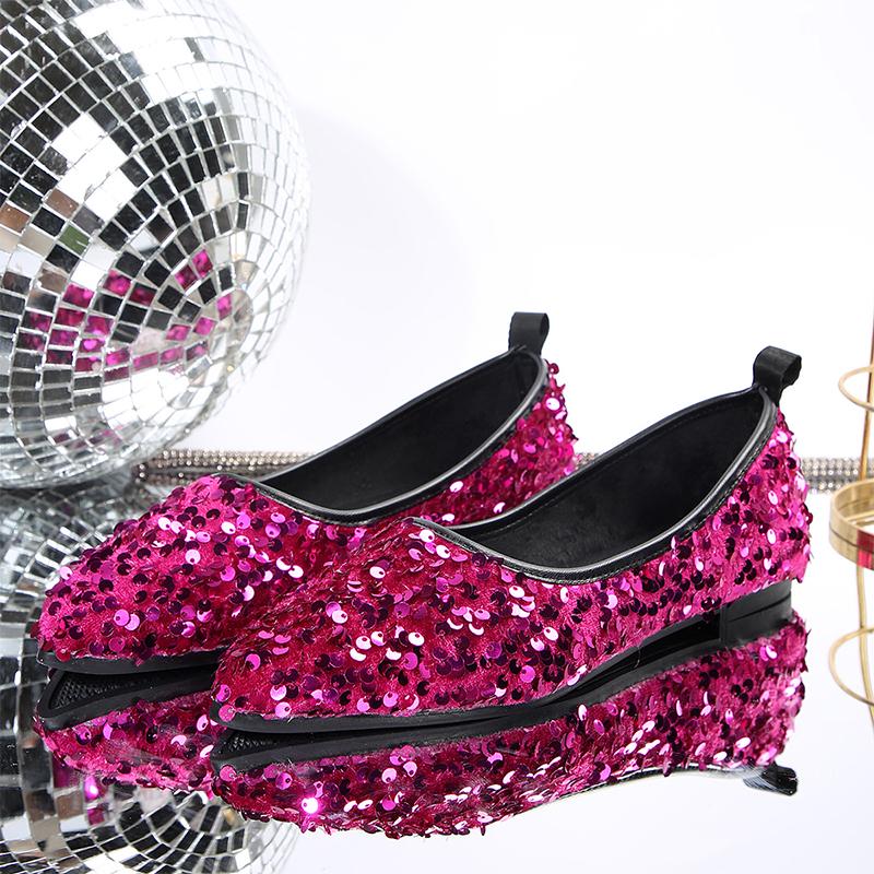 Модные блестящие туфли с острым носком на плоской подошве для женщин, модная спортивная обувь на осень 2024 года, новые повседневные кроссовки для бега, удобные для ходьбы, Mujer Zapatos