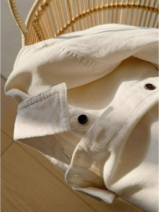 Женская ретро вельветовая рубашка-куртка: Свободный повседневный топ с длинным рукавом для весенне-осеннего многослойного образа