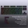 Xiaomi Новая Светящаяся Клавиша с Трещинами PBT+PC 135 Клавиш Боковая Гравировка Прозрачный Свет Подходит для Механической Клавиатуры с Переключателями MX 61/75/87