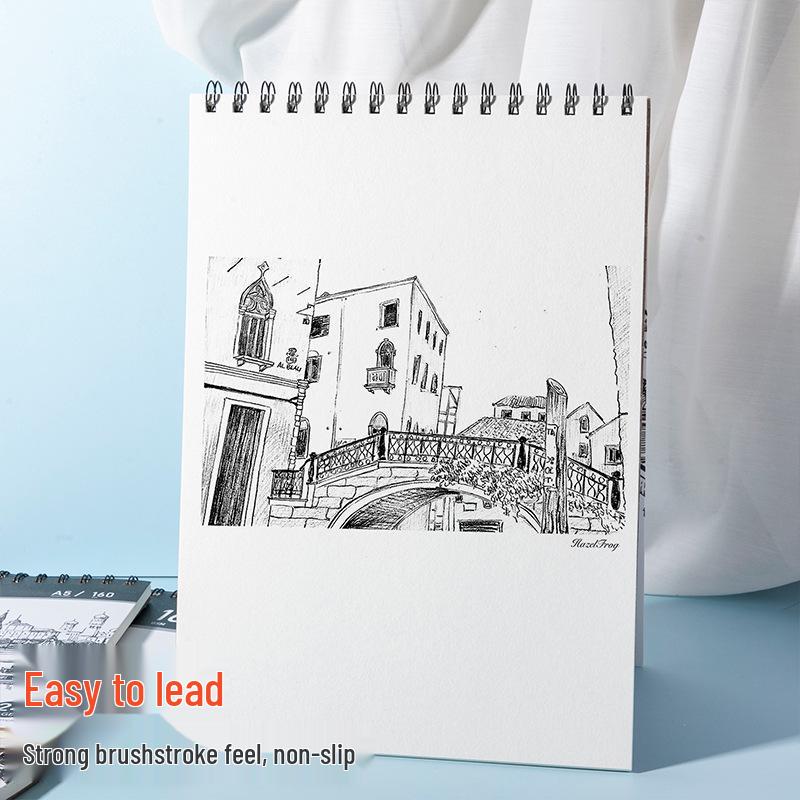 BoYiXuan 24-Page Coilbound Artist Sketchbook - Thickened, Portable, Easy-to-Carry for Drawing