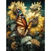 5d DIY Алмазная картина вышивка крестом Подсолнух Бабочка Алмазная вышивка Мозаика Домашний декор