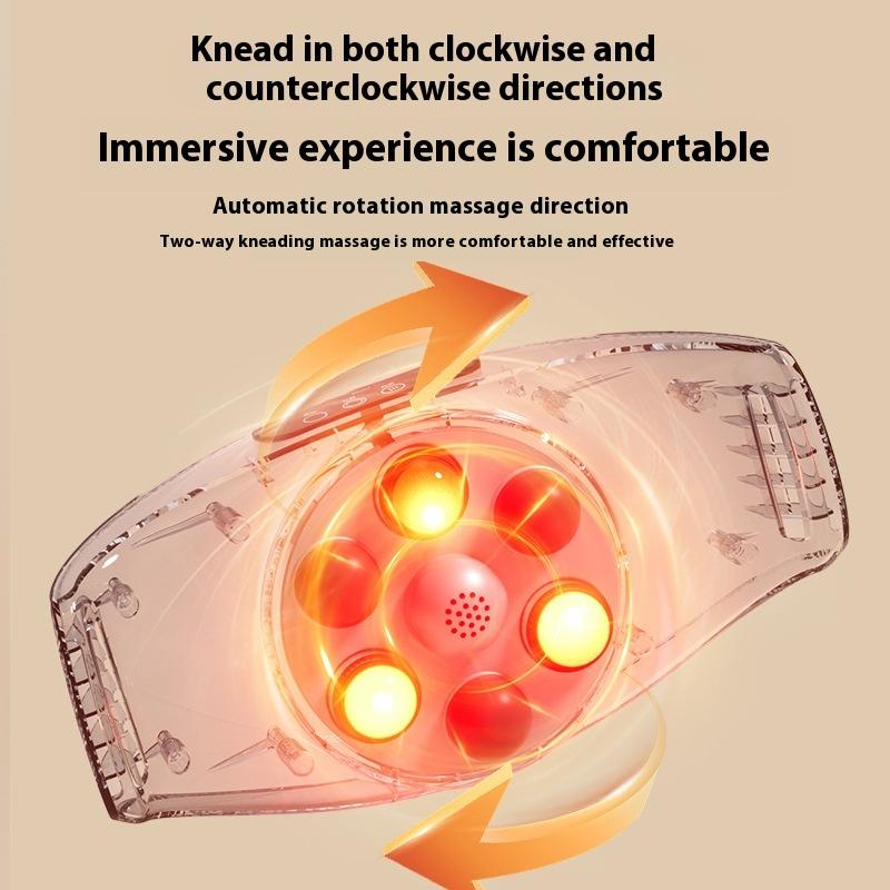 Автоматический нагреваемый абдоминальный массажер Вибрирующий Перезаряжаемый Беспроводной Массажный Пояс для Талии Спины Теплый Компресс Похудение