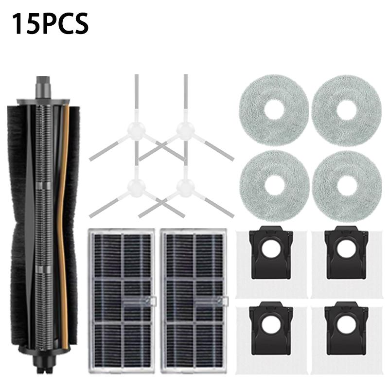 Accesorios de repuesto para aspiradora Dreame Mova E30 Ultra / Trouver E30 Ultra, filtro de Cepillo Lateral principal, bolsa de