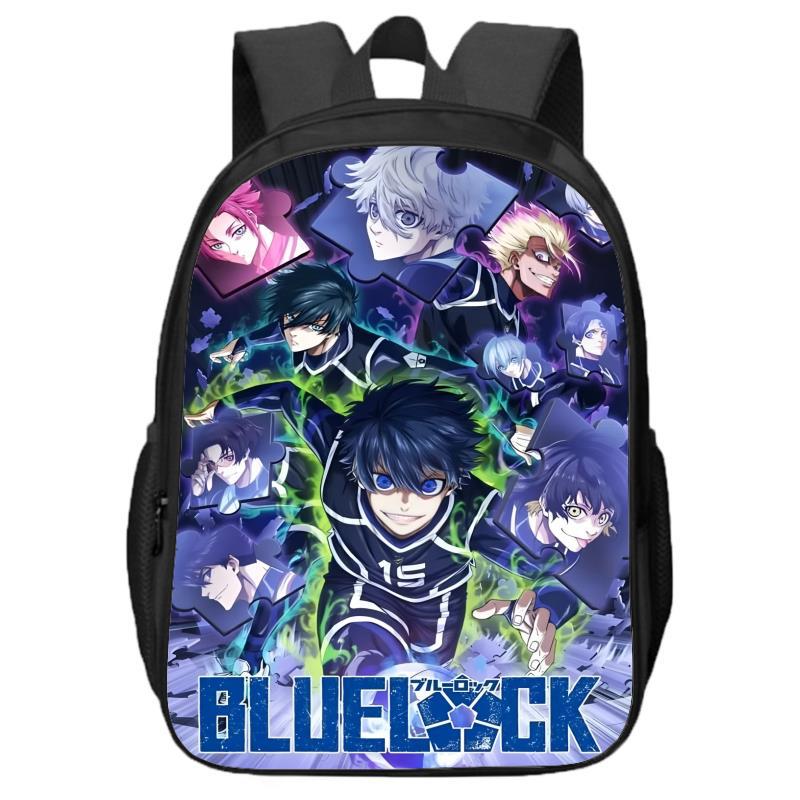 Blue Prison Double Layered Boys and Girls Backpack for Primary and Secondary School Students