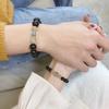 520 Подарок на День святого Валентина Натуральный хрустальный парный браслет с обсидианом, тигровым глазом, клубничным кварцем и золотым обсидианом, символизирующий