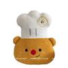 Chef Dog Cartoon Plush Sofa Pillow With Embroidery For Gift For Girls