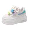 Ladies 2025 New Thick-soled Women's Vulcanized Shoes Increase 6 Cm Casual Sports Shoes High Heels Women's Board Shoes Sneakers