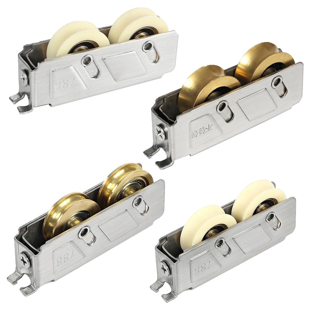 Обновления Ролики для окон Раздвижные оконные ролики Стальные/нейлоновые Направляющие ролики для окон Простая установка для раздвижных дверей