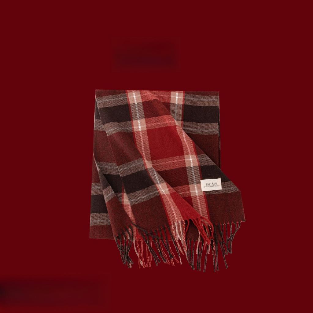 Plush Scarf, Plaid Scarf, Ladies' Warm Scarf, Scarf, Shawl