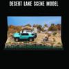 1/64 Scale Desert Lake Scene,Diorama Diecast Model Car Display Case Collection Photo Props