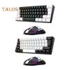 Проводная механическая игровая клавиатура с RGB-подсветкой, универсальная 61 клавиша, мини-проводная офисная клавиатура с мышкой