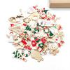50Pcs Mixed Alloy Christmas Charms Handmade Jewelry Making Charms Pendant for Bracelet Necklace Earring DIY Christmas Clothes Sewing Decoration
