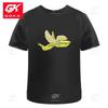 Half Peeled Banana Unisexs Womens Cotton T Shirts Graphic Clothing Short Sleeve Vintage Tops Printed YK Clothes Classic T Shirt