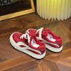 6 красных нишевых дизайнерских кед женские трендовые ретро платформа универсальные повседневные спортивные туфли