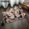 3D Butterfly Flower Floor Mat Anti Dirty and Wear Resistant Door Mat Bathroom Anti Slip Foot Mat