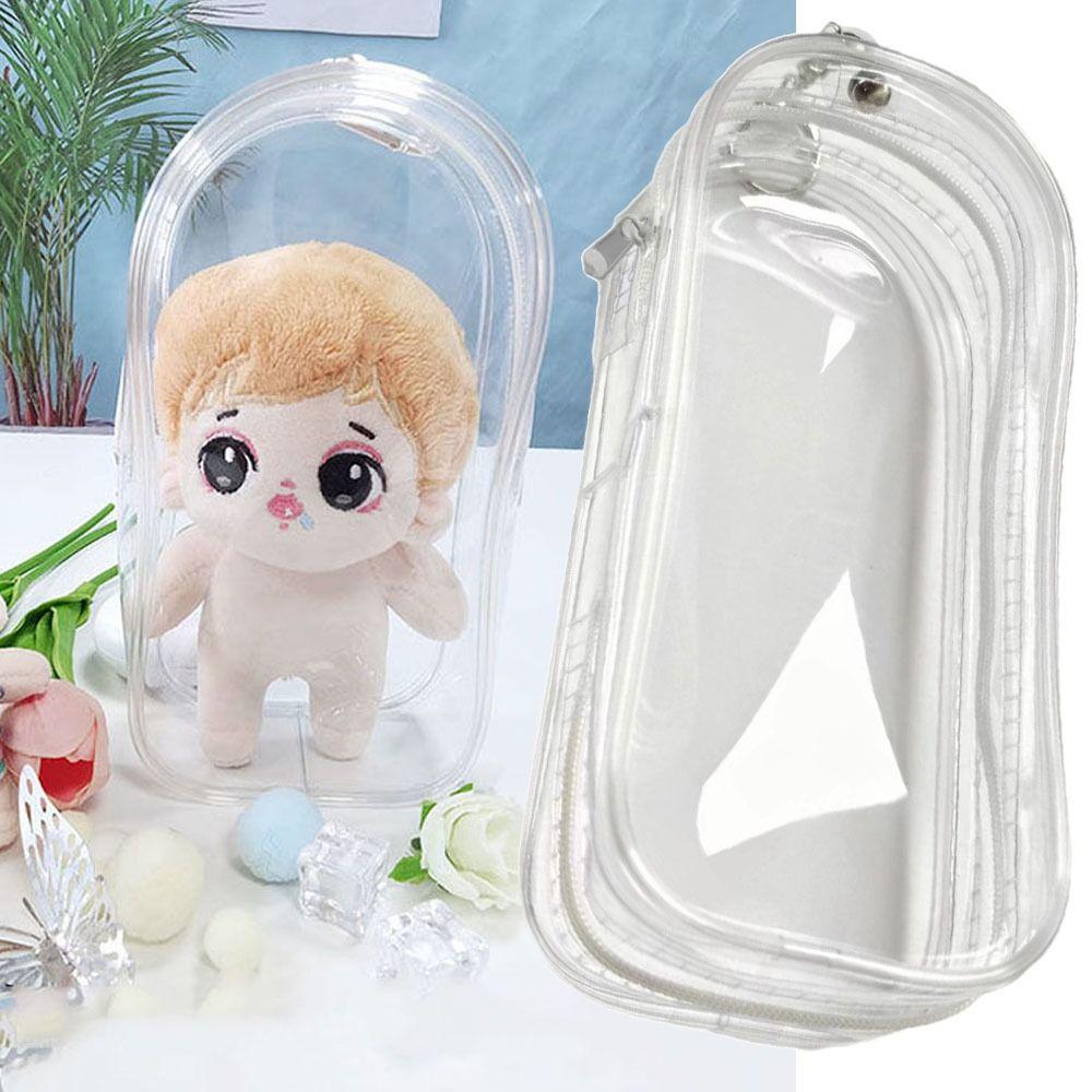 Transparent Doll Outdoor Bag 19*10CM Storage Case Toy Doll Display Box