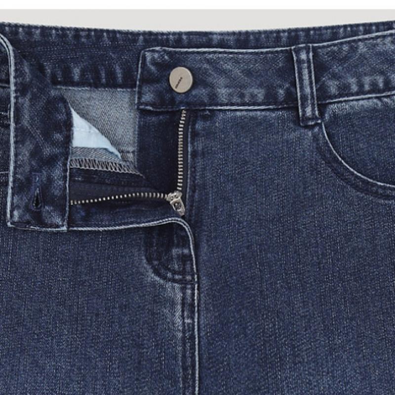 [shs Miss] Cutting Turn Up Slim Denim Pants Ssmslo12010