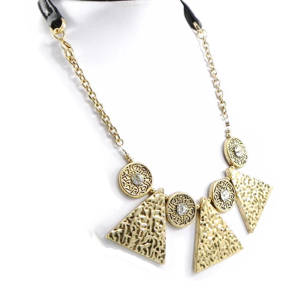 Les Trésors De Lily [H9866] — Золотое дизайнерское колье «Королева»