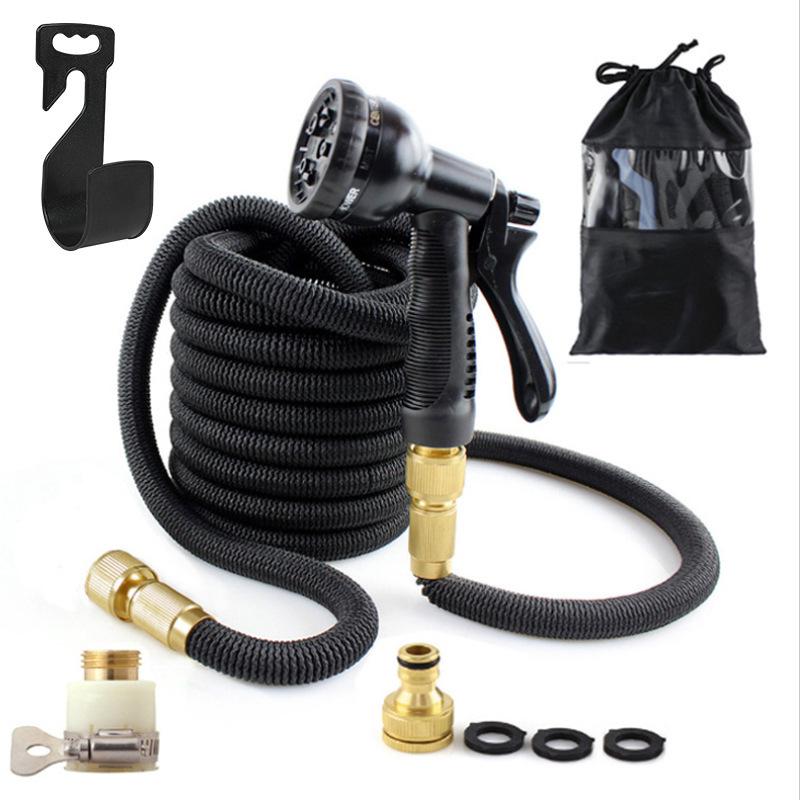 High-Pressure Retractable Garden Water Hose & Magic Spray Gun for Car Wash