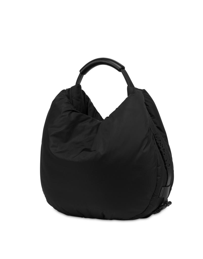 Moschino Handle Me Padded Medium Shoulder Bag Black