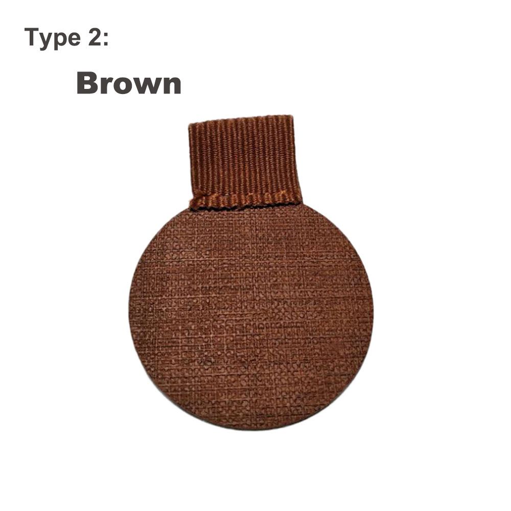 4PCS Useful Portable Convenient Notebook Self-adhesive Pen Holder Elastic Loop Leather Pen Clips