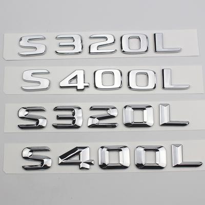 3D ABS Chrome логотип S320L S400L S500L S600L буквы эмблема багажника автомобиля наклейка для букв Stikcer аксессуары