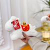 Year Of The Horse Plush Animal Toy With Short Pile Fabric For Desk Decor And Gift