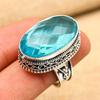 Wonderful Blue Topaz Gemstone Handmade 925 Sterling Silver Women Jewelry Ring
