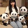 Cute Dress Panda Doll Plush Toy Clothing Black and White Panda Doll Girl Company Soothing Doll