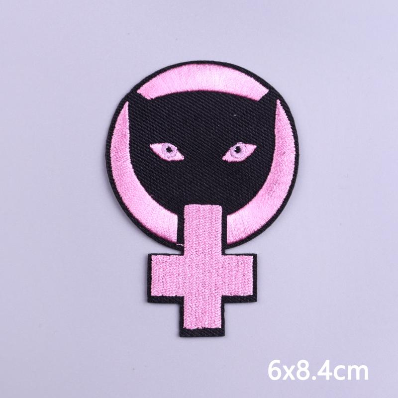 Вышивка 'Girl Power' Нашивка Наклейки На Одежду Термоклеящиеся Нашивки На Одежду DIY Буквы/Фразы Декоративная Аппликация