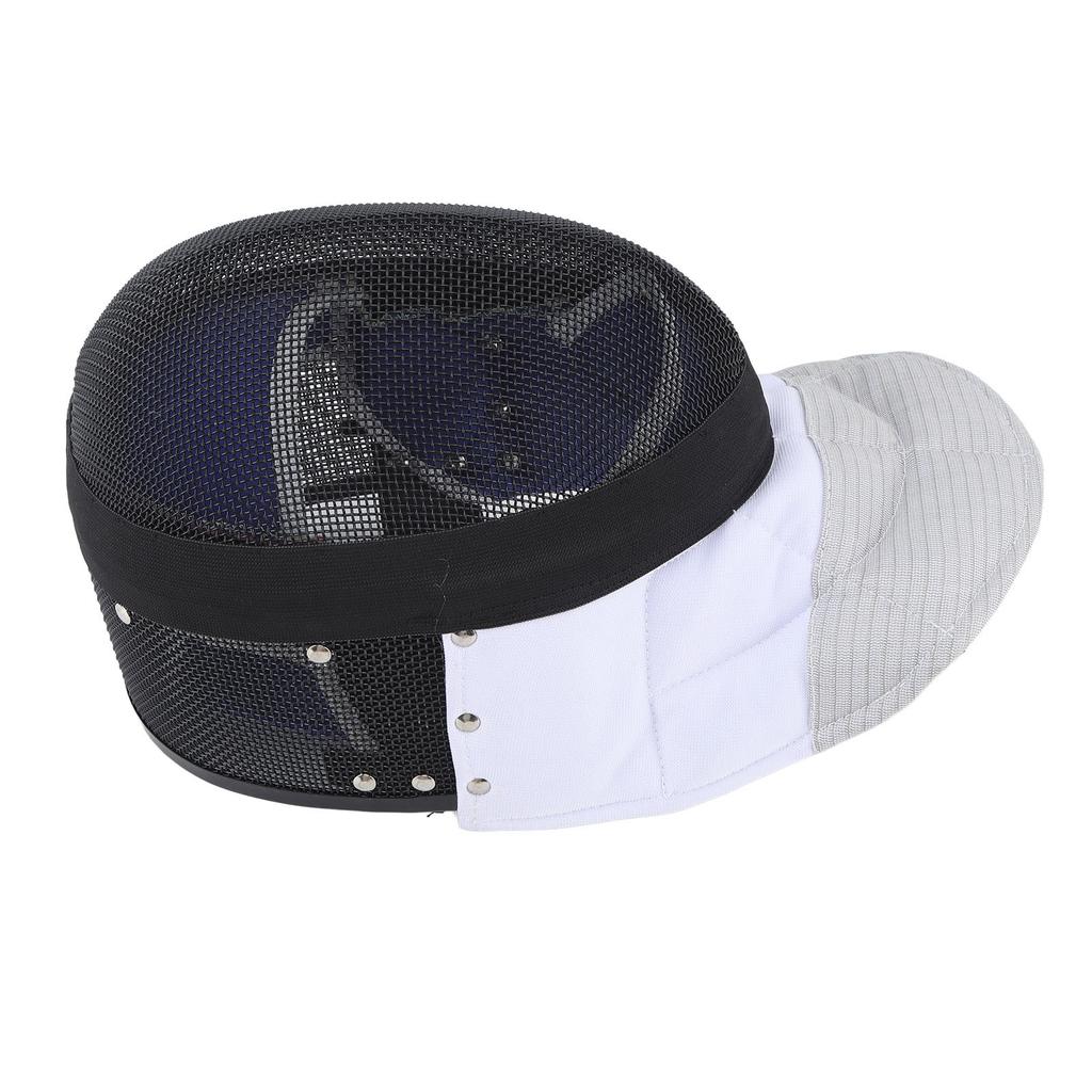 Маска для фехтования Защитный шлем для фехтования с мягкой манишкой для ежедневных тренировок и соревнований Черный