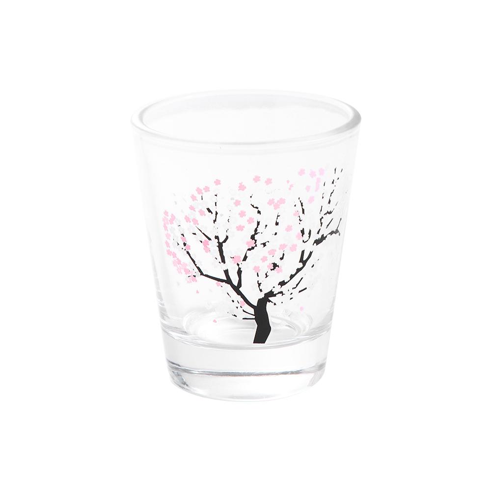 Durable Liquor Color Changing Glass Temperature Sensing Wine Glass Baijiu Water Cup Sakura Cup