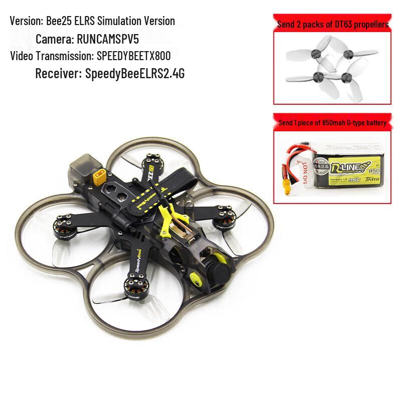 SPEEDY BEE25 2.5-inch Cinewhoop FPV Drone (O4 Pro/Lite Compatible)