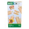 BRIO Starter Rail Set (13 Pieces) 33394, for Ages 3 and Up. [Toy, Wooden Toy, Wooden Rail, Gift (Birthday/Christmas)]