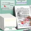 Transparent PET Sticky Notes - Student Marking Memo Paper, Creative Message & Reminder Pads, Ins Style.
