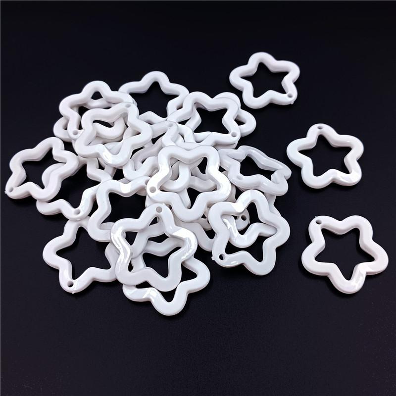 Подвески DIY ювелирный материал для ожерелья, изготовления сережек ярких цветов, подвеска с пентаграммой 30 мм, 10 шт., модный акрил