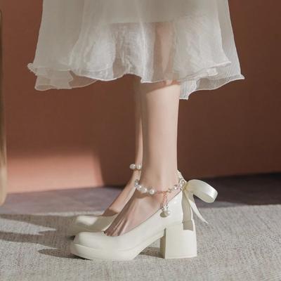 Модная женская обувь 2024 года, женские туфли-лодочки на среднем каблуке, сексуальные туфли на высоком каблуке, свадебные туфли для женщин, офисные туфли, белые туфли-лодочки для вечеринок