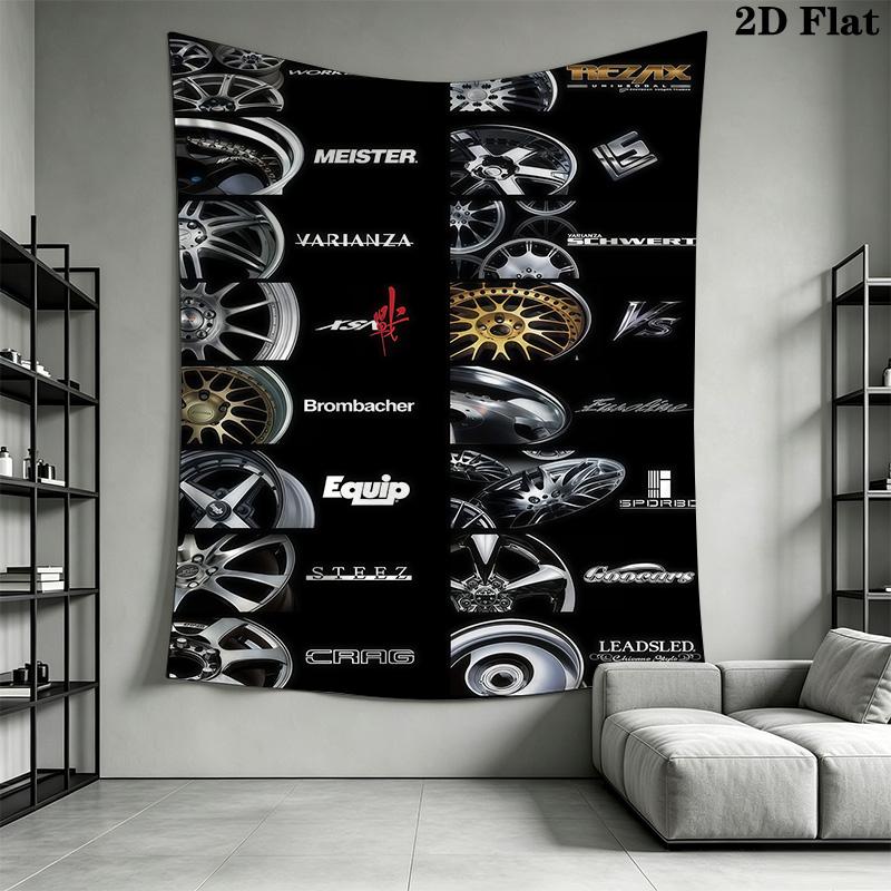 Highquality Wheels Need Tapestry Background Cloth Fashion Print Christmas Gift Homestay Soft Decoration Tapestry Soft