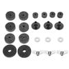 Cymbal Felts Hi-Hat Clutch Felt Hi Hat Cup Felt Cymbal Stand Sleeves with Base Wing Nuts and Cymbal Washer for Drum Set of 21Pcs