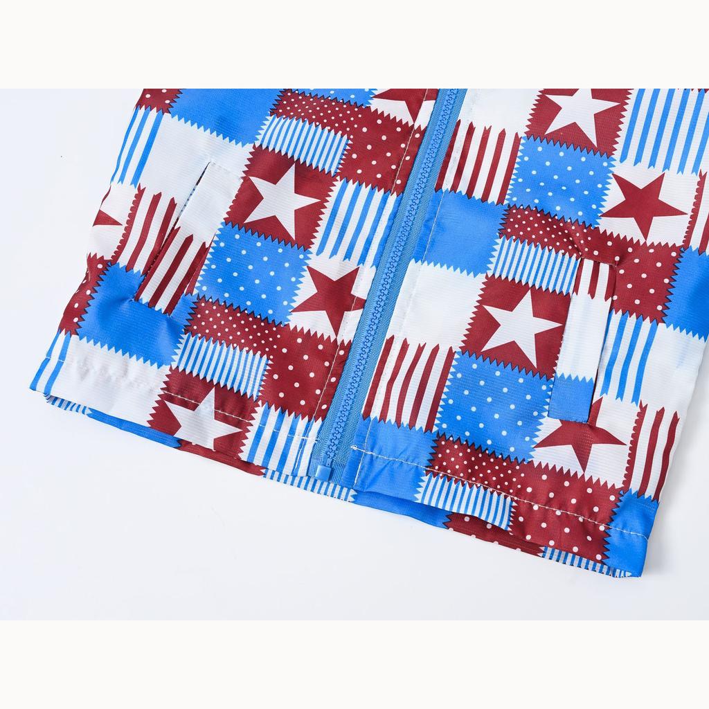 Легкая модная куртка для мальчиков и девочек, повседневная куртка с капюшоном и принтом от ветра для маленьких детей