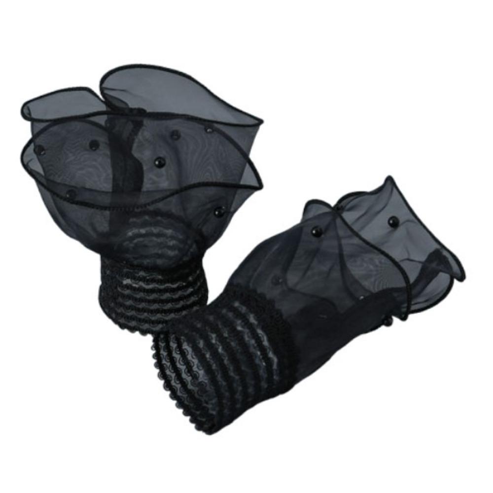 Double Layer Fake Pleated Cuff Lace Sleeve False Cuff Sleeve Clothing Accessory