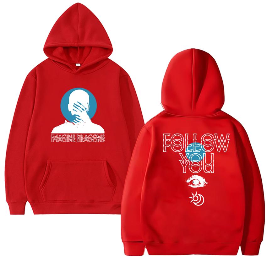 Imagine Dragons Follow You Песня Двусторонняя печать уличная мода Унисекс харадзюку мода Худи Мужчины женщины Повседневный Флисовые пуловеры