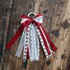 Boot Charm with Loop 2Pcs Ribbon Bow for Cowgirl Boots, Women Satin Western Decorations Hanging Ring, Universal Decoration Accessories