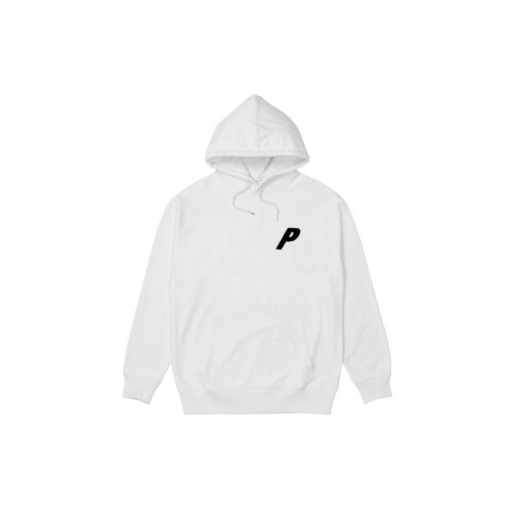 Palace Толстовка из три-шенилла с треугольным логотипом на спине, мужской топ, белый PAL-FW21-457